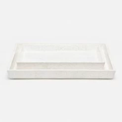 Callas Lacquered Cracked Eggshell Bath Collection -Home Furnishings 01CALL WH TRRT m0 1