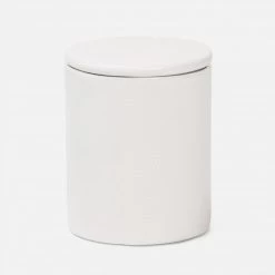 Cordoba White Burlap Bath Collection -Home Furnishings 01CORD WH CARD m0 1