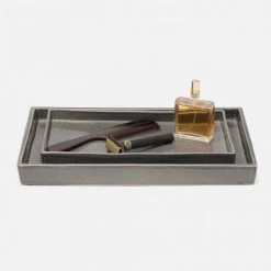 Cordoba Grey Burlap Bath Collection -Home Furnishings 01cord gr trrs m0 1 1