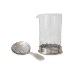 Mixing Glass And Cocktail Strainer