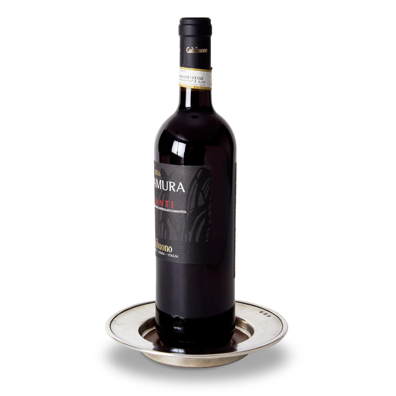 Convivio Wine Coaster With Wood Insert 2 Convivio Wine Coaster With Wood Insert - Image 2