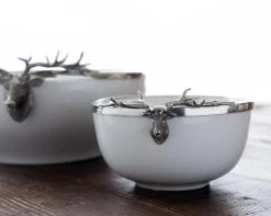 Elk Head Stoneware Bowl, Small -Home Furnishings 1c3acdfd71a29768a02d0568d6362ed685eac40f4edbfbf065132c30e405310a