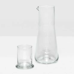 Salford Clear Glass Beaker Carafe