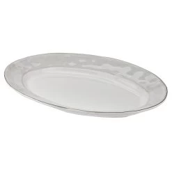 Azores Small Oval Platter -Home Furnishings 3827 AZORES SM OVAL PLATTER GREIGE SHIMMER SKYROS DESIGNS1 fa7b611e 5fe2 4158 bb08 bc625bf7f104