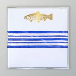 Gold Foil Fish Paddie Notepad