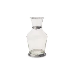 Glass Carafe With Pewter Detail 7 Glass Carafe With Pewter Detail -Home Furnishings 942.0 1
