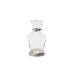Glass Carafe With Pewter Detail 8 Glass Carafe With Pewter Detail -Home Furnishings 942.2 1