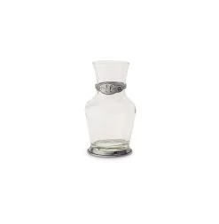 Glass Carafe With Pewter Detail 9 Glass Carafe With Pewter Detail -Home Furnishings 942.3 1