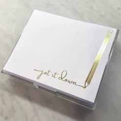 Gold Foil Pencil (jot It Down) Luxe Notepad