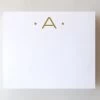 Luxe Gold Initial Notepad
