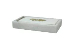 Eris Pearl White Marble Honed Finish Bath Collection -Home Furnishings BA03 71HPW