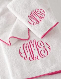 Custom Cairo Bath Towels + Tub Mats 12 Custom Cairo Bath Towels + Tub Mats -Home Furnishings BATH CairoStraightMono