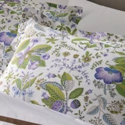 Pomegranate Linen Sheets, Duvet Covers + Shams 14 Pomegranate Linen Sheets, Duvet Covers + Shams -Home Furnishings Bed Pomegranate Linen Lilac detail2