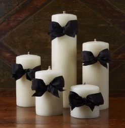Beeswax Smooth Pillar Candle, Ivory -Home Furnishings CA0019