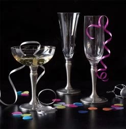 Classic Champagne / Cocktail Coupe Pair -Home Furnishings CS0010 alt2