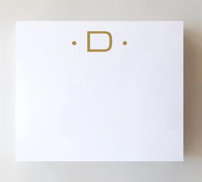 Luxe Gold Initial Notepad 7 Luxe Gold Initial Notepad - Image 7