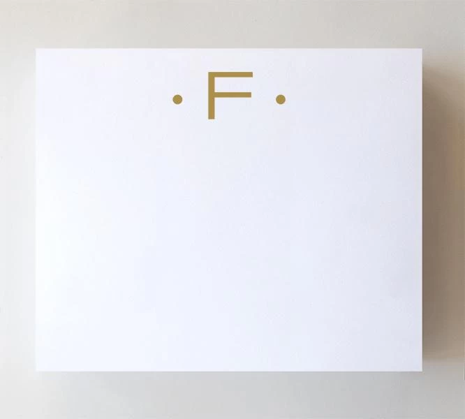 Luxe Gold Initial Notepad 9 Luxe Gold Initial Notepad - Image 9