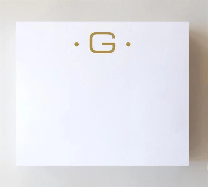 Luxe Gold Initial Notepad 10 Luxe Gold Initial Notepad - Image 10