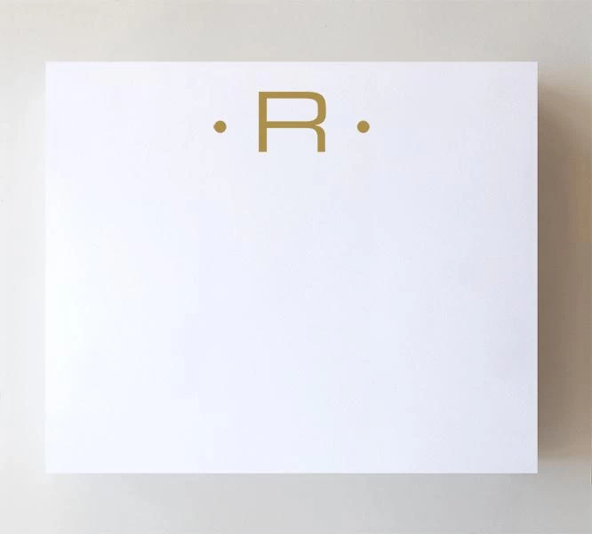Luxe Gold Initial Notepad 19 Luxe Gold Initial Notepad - Image 19