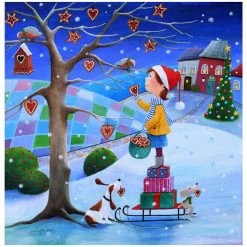 Iwona Lifsches Merry Christmas Wooden Puzzle