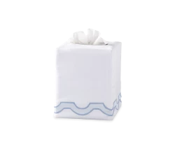 Mirasol Linen Tissue Box Cover 11 Mirasol Linen Tissue Box Cover -Home Furnishings Mirasol TBC BLUE primary
