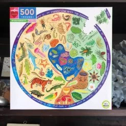 Eeboo Biodiversity Round Puzzle -Home Furnishings PZFBOD 4