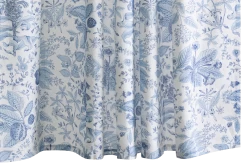 Pomegranate Linen Shower Curtain -Home Furnishings Pomegranate Linen shower curtain prussianblue