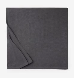 Cetara Cotton Blanket + Shams -Home Furnishings SFERRA CETARA BLANKET ASPHALT SILO NEW V1