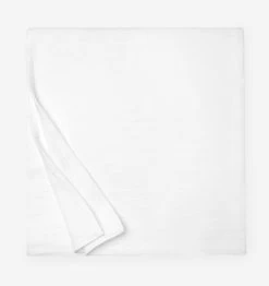 Cetara Cotton Blanket + Shams -Home Furnishings SFERRA CETARA BLANKET WHITE SILO NEW V1
