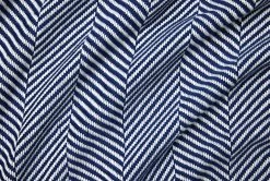 Costa Herringbone Throw -Home Furnishings SFERRA COSTA THROW NAVY TEXTURE v1
