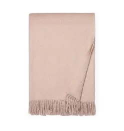Dorsey Cashmere Throw -Home Furnishings SFERRA DORSEY THROW ROSE SILO v1