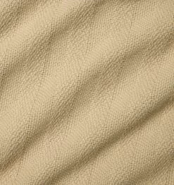 Tavira Tonal Stripe Cotton Blanket -Home Furnishings SFERRA TAVIRA BLANKET DARK KHAKI TEXTURE v1