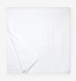 Tavira Tonal Stripe Cotton Blanket -Home Furnishings SFERRA TAVIRA BLANKET WHITE SILO v1