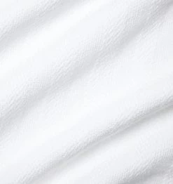 Tavira Tonal Stripe Cotton Blanket -Home Furnishings SFERRA TAVIRA BLANKET WHITE TEXTURE v1