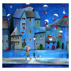 Iwona Lifsches Santa Claus Delivery Wooden Puzzle