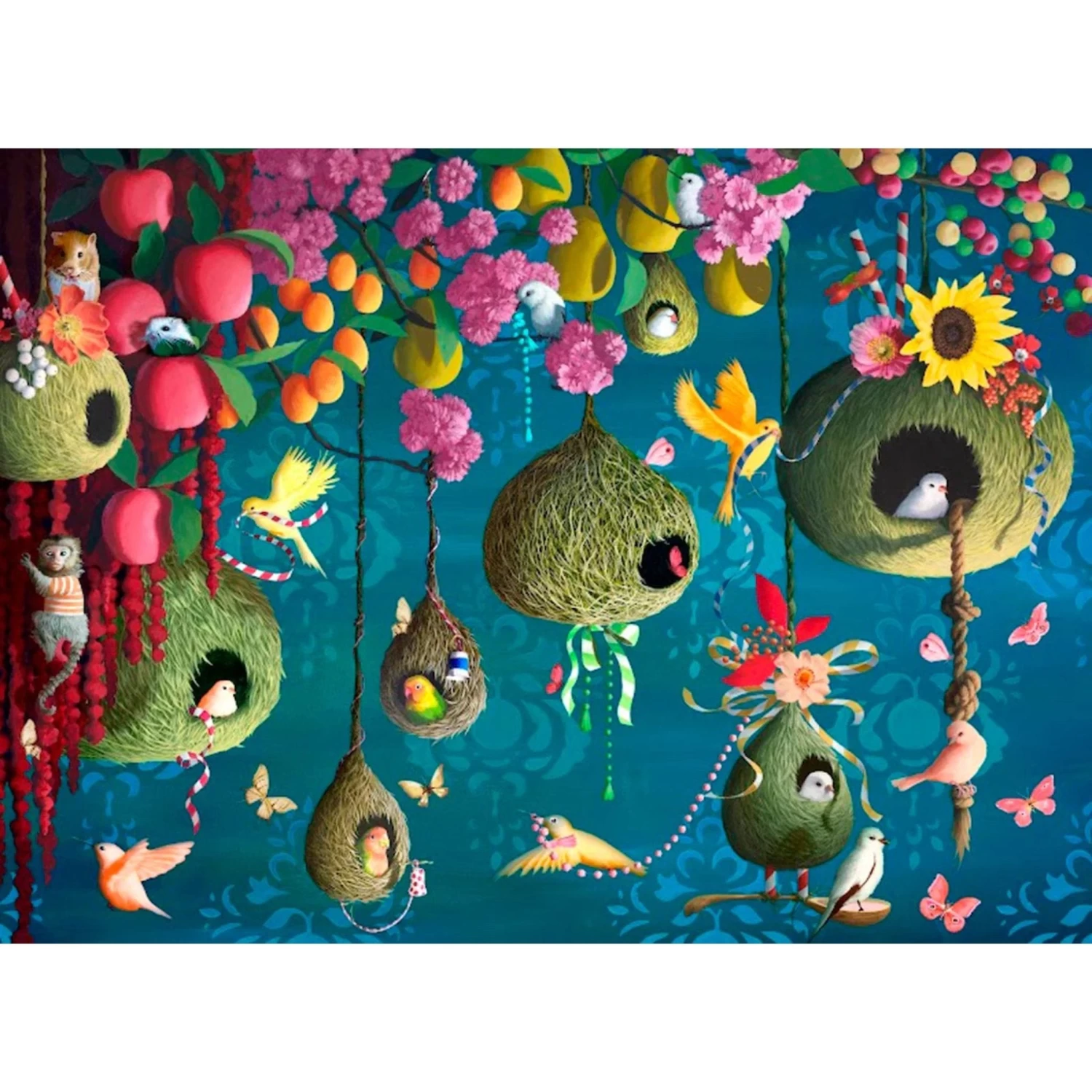 Ecru Puzzles - Heather Gauthier Sky Village Wooden Jigsaw Puzzle 1 Ecru Puzzles - Heather Gauthier Sky Village Wooden Jigsaw Puzzle