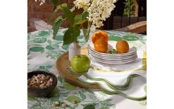 Citrus Garden Table Linens 11 Citrus Garden Table Linens -Home Furnishings Table Style Gallery CitrusGarden Grass detail2
