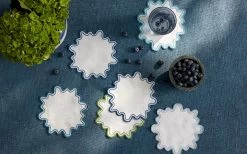 Wave Cocktail Napkin Set -Home Furnishings Table Style Gallery Wave Santorini