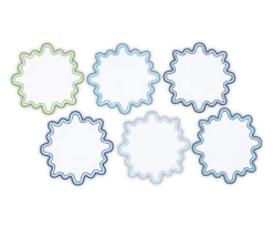 Wave Cocktail Napkin Set -Home Furnishings Wave cocktail Napkin Santorini