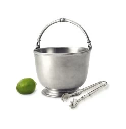 Ice Bucket With Tongs Set