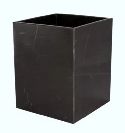 Myrtus Jet Black Marble Bath Accessories -Home Furnishings ba02 6jb
