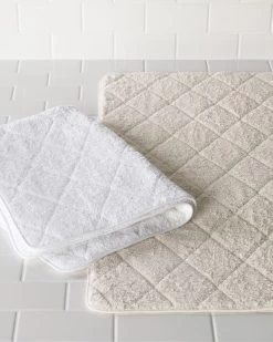Stocked Cairo Bath Towels + Tub Mats -Home Furnishings cairoquiltedstraightubmat
