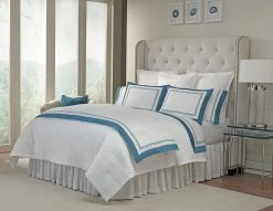 Channel Quilted Coverlet And Shams -Home Furnishings channelquilt