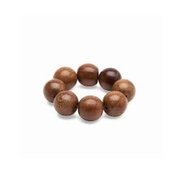 Cocoa Wood Bracelet Napkin Ring In Brown