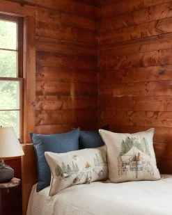 Camper Fox Pocket Pillow -Home Furnishings coralandtusk pillows camping 5