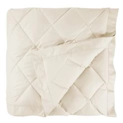 Diamond Quilted European White Goose Down Blanket -Home Furnishings diamond quilted down blanket scandiahome ivory 4 web