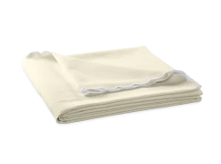 Diamond Pique Shower Curtain - Scalloped Edge -Home Furnishings diamondpiquet coverlet ivory secondary 1 1