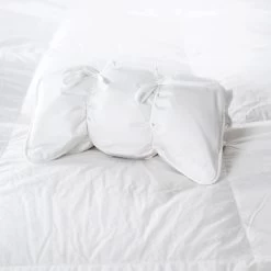 Hungarian White Goose Down Travel Pillow With Cover -Home Furnishings down travel pillow with cover scandiahome 4 web