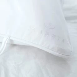 Hungarian White Goose Down Travel Pillow With Cover -Home Furnishings down travel pillow with cover scandiahome 5 web