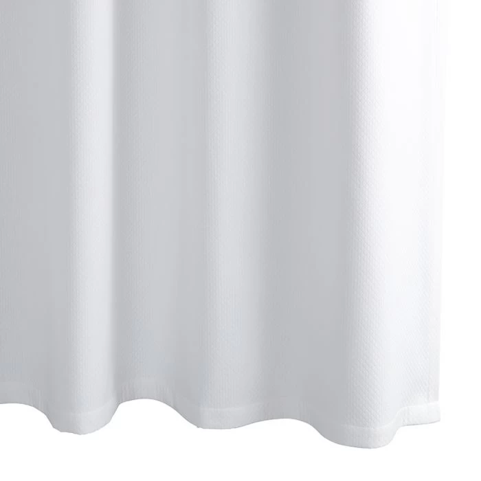 Diamond Pique Shower Curtain - Straight Edge 2 Diamond Pique Shower Curtain - Straight Edge - Image 2